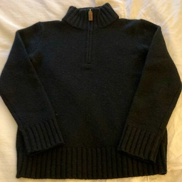 Polo Ralph Lauren Girls’ Cashmere 1/4 Zip Black Sweater. Size S(8). - Picture 1 of 7